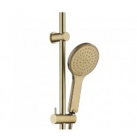 Premium Brushed Gold Sliding Rail Shower Set